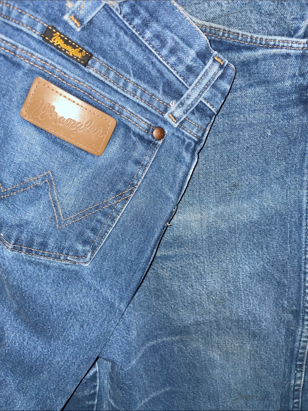 Wrangler 13MWZ Cowboy Cut Jeans 35x34 Vintage Western Ranch Denim - Picture 5 of 9